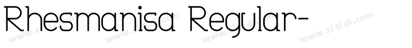Rhesmanisa Regular字体转换